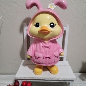VIRAL Easter 2026 Standing Duck Raincoat Figurine | Easter/Spring Decor